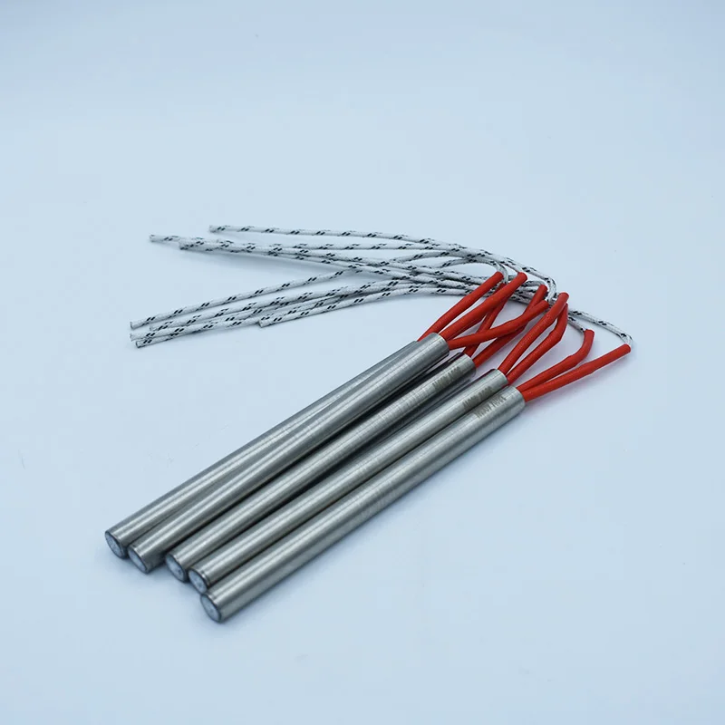 Aquecedor de Cartucho de Extremidade Única 20×200 mm 20×250 mm 20×300 mm 110v 220v 380v Elemento de Aquecimento de Tubo de Aço Inoxidável Personalizado com Boas-vindas