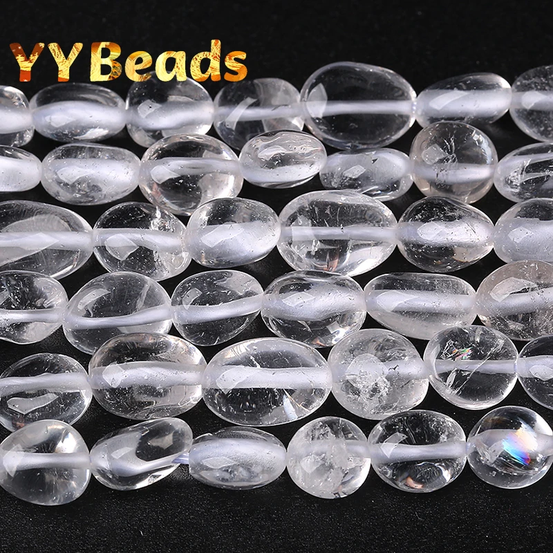 8x10mm Natural Irregular White Crystal Quartz Beads Loose Charm Beads For Jewelry Making DIY Bracelets For Women Accessories