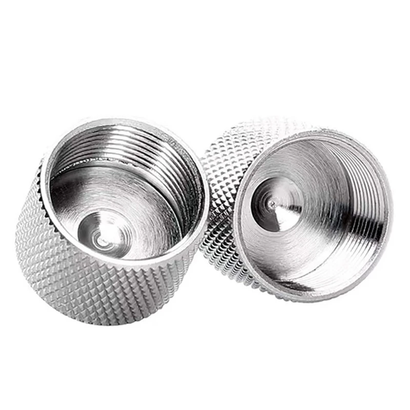 RISE-6 Pcs 5/8 Inch Female to 1/4 Inch Male Threaded Screws Microphone Screw Adapter for Mic Microphone Stand Clamp (Silver)