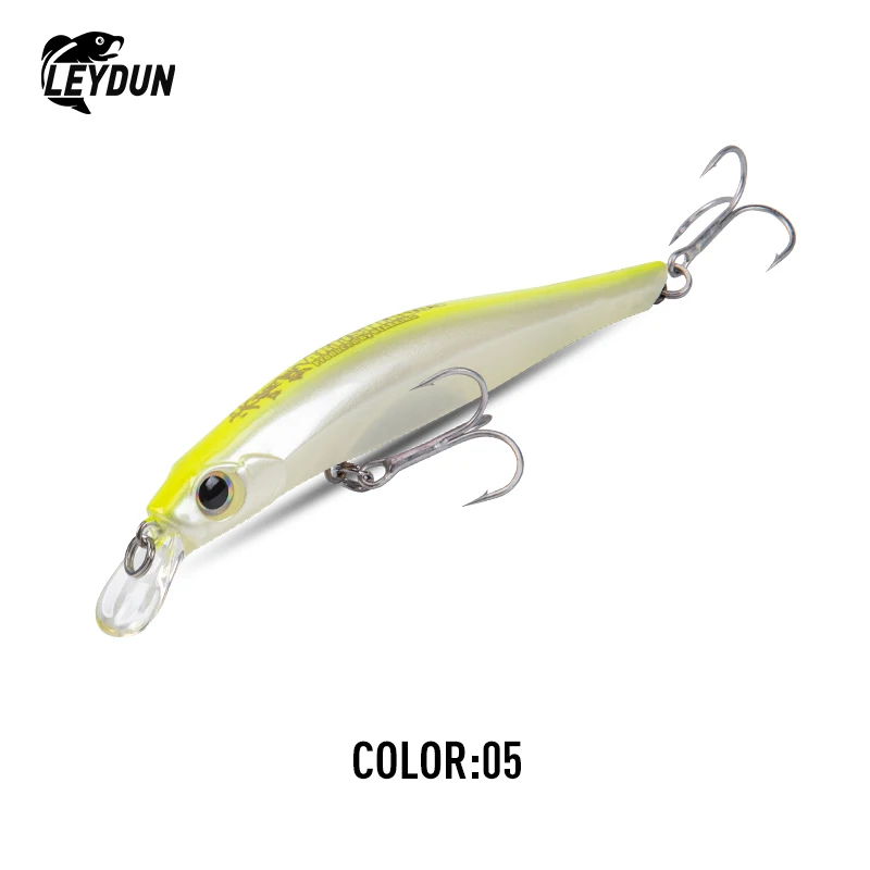 LEYDUN Künstler FR Silence Sinking Minnow Angelköder 80 mm 105 mm Jerkbaits Gute Aktion Wobbler Hochwertige harte Köder Seebarsch