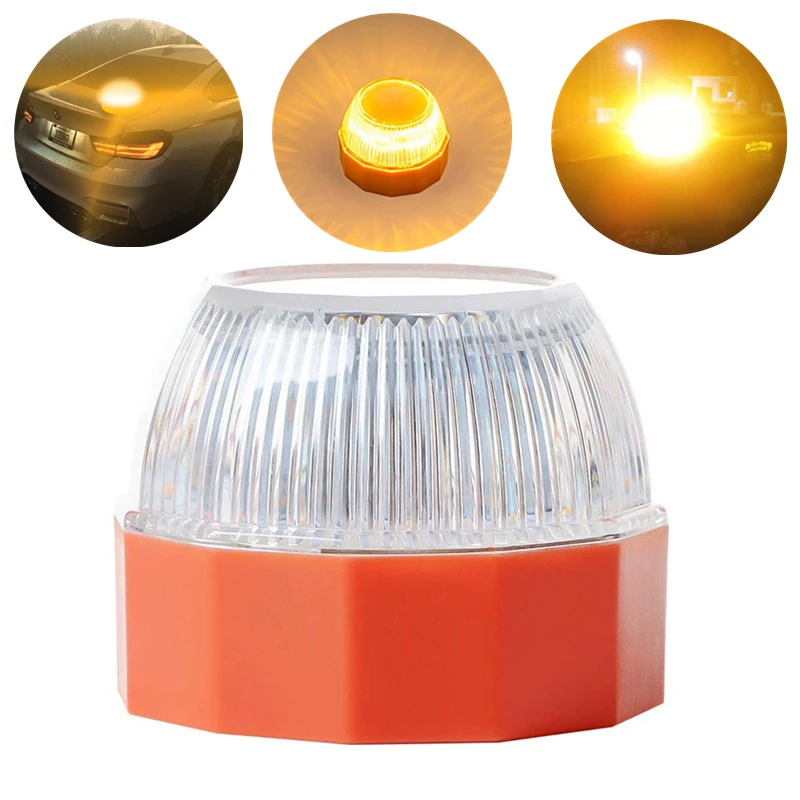 

V16 Car Magnetic Emergency Strobe Warning Light Roadside Rescue Light Road Safety Lamp Waterproof Beacon Lamp Car Flashing Lamp