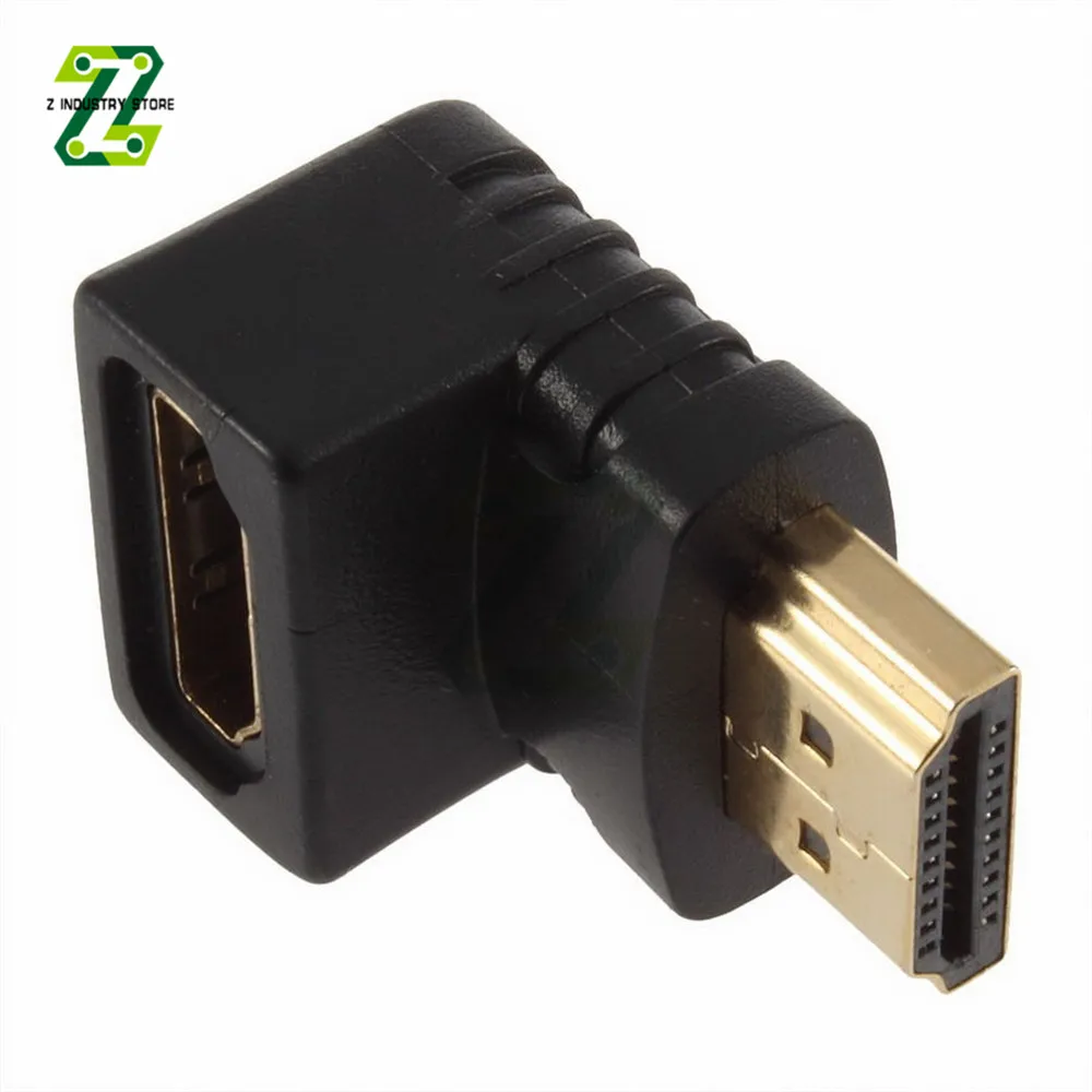 HDMI-compatible 90 Degree Right-angle Adapter HDMI Male To Female HDMI Elbow Connector Right Angle Extension Converter