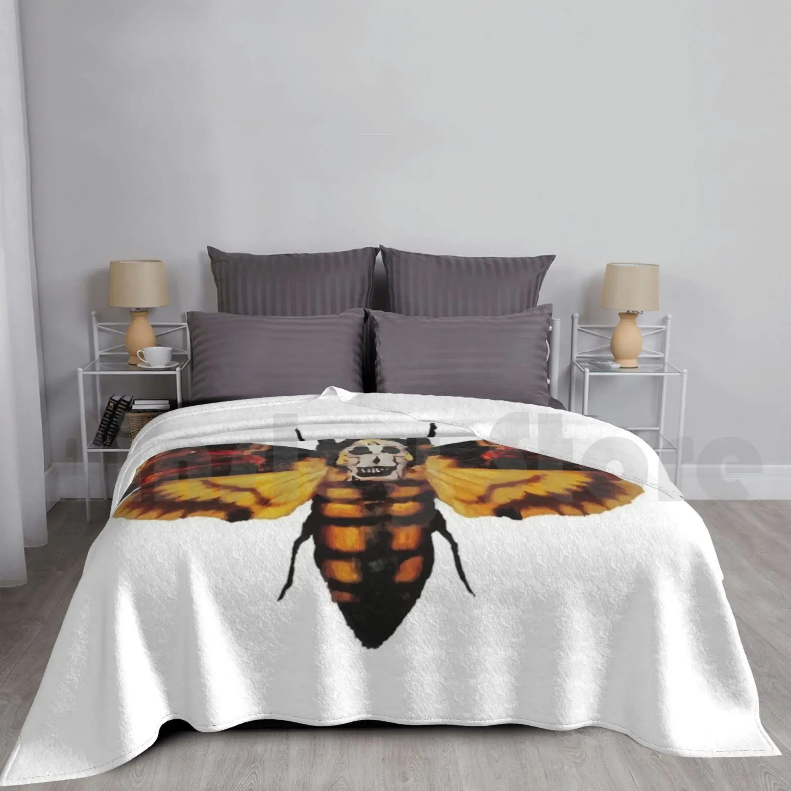 Silence Of The Lambs Blanket For Sofa Bed Travel Silence Of The Lambs Serial Killer Horror Classic American Film