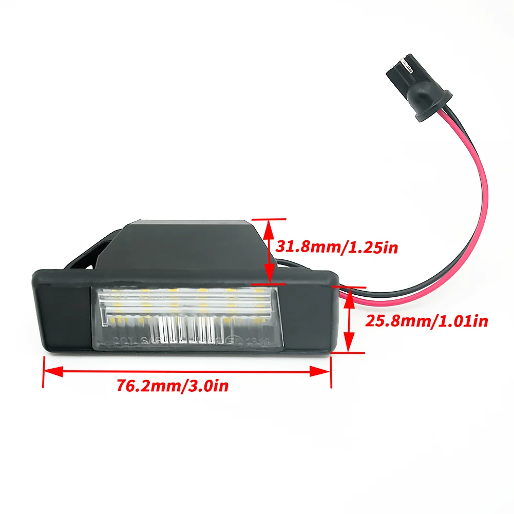 2x Error Free Xenon White LED License Plate light for Nissan Qashqai Pathfinder R51 JUKE Primera P12 X-trail car lamp