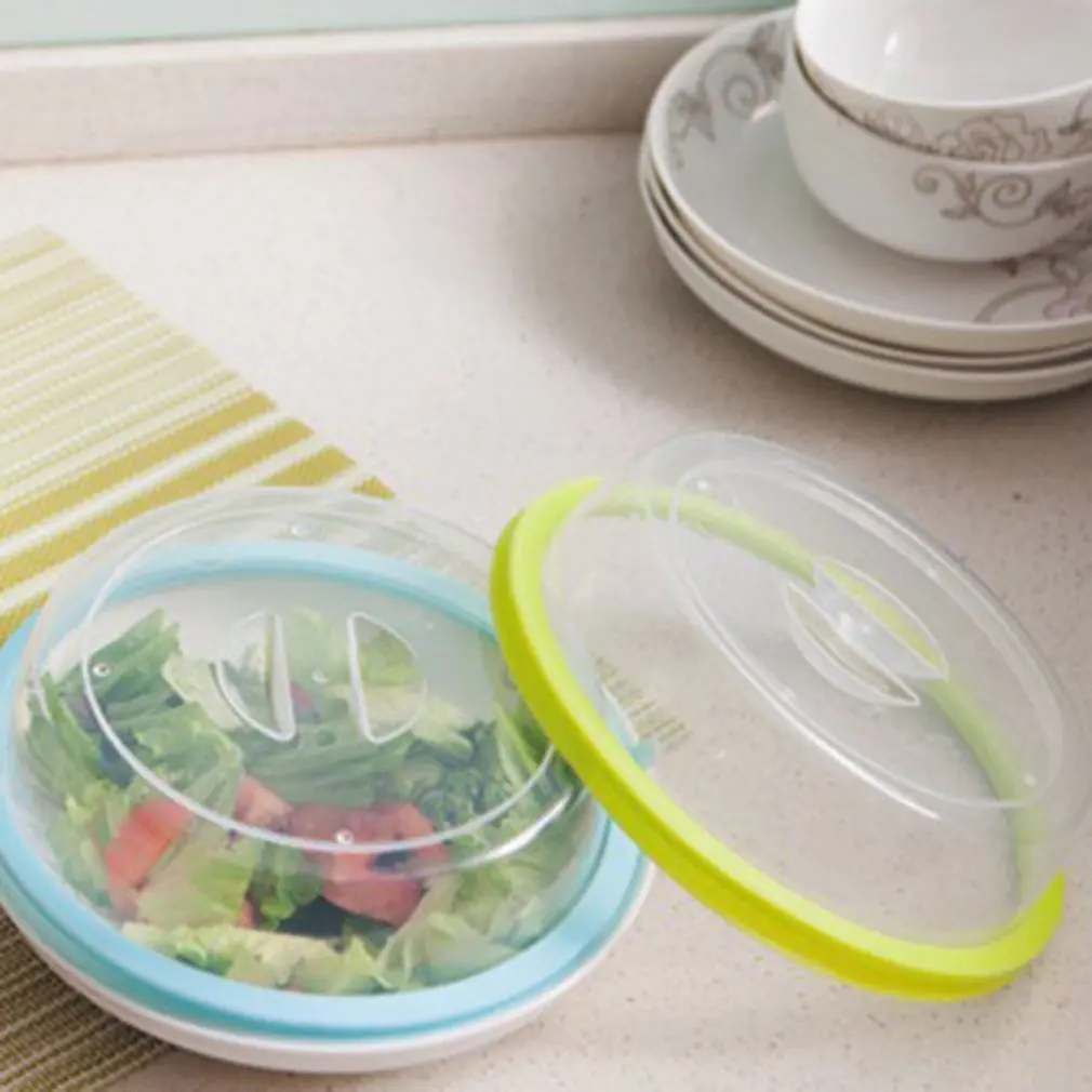 Vacuum Food Fresh Cover Food Vented Splatter Protector Kitchen PP Microwave Cover Home Storage Food Keep Fresh Lid Tools