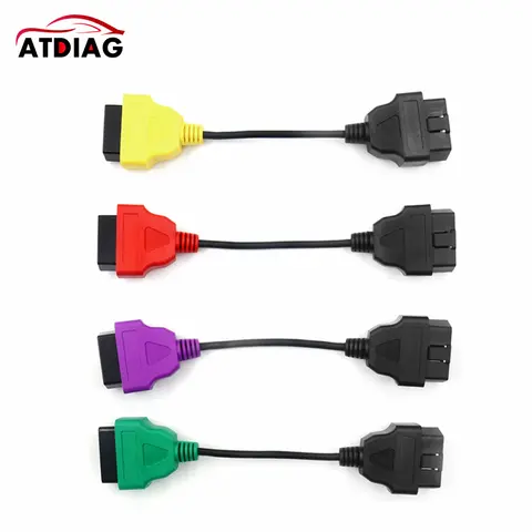 4 Farben für alfa fiatecuscan fiat obd2 ecu scan diagnose kabel/für fiat obd2 alfa romeo und lancia fiat