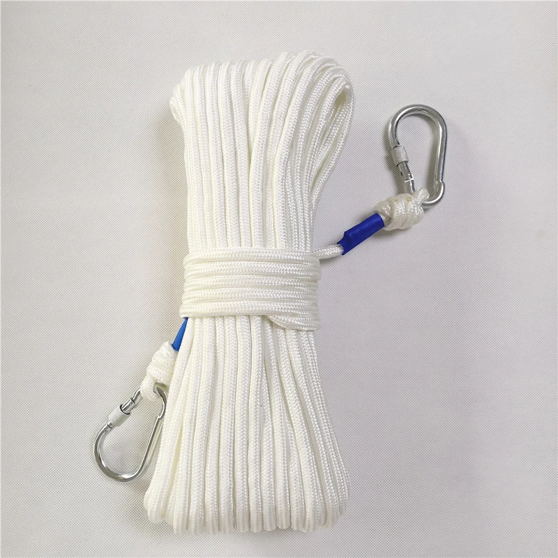 Corda di sicurezza per il fuoco Built-in filo di acciaio di ricambio antincendio e di fuga Arrampicata cavo Cordini Di Sicurezza Diametro 8mm con 2pcs fibbia