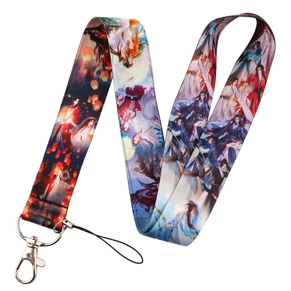 YL1097 Comics Tian Guan Ci Fu Keys Lanyards for Neck Strap Card ID Badge Holder Gym Keychain DIY Hang Rope Friends Gifts