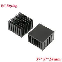5Pcs/1pc 37*37*24mm Heatsink Radiator Cooling Fin Cooler Aluminum Heat Sink for LED Power IC Transistor Module PBC 37X37X24mm