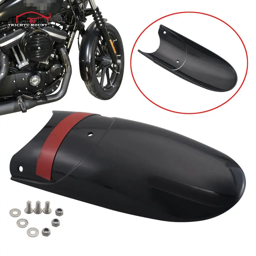 

Motorcycle Front Mudguard Fender Extender Extension For Harley Dyna Street Bob FXDB Low Rider Sportster Softail Custom