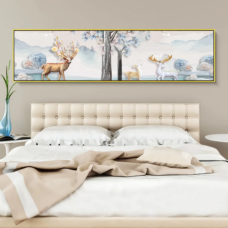 

New Arrival Large Size DIY Painting By Numbers Lover Deer Lucky Deer Oil Painting Paint By Numbers Wall Art Picture Home Decor