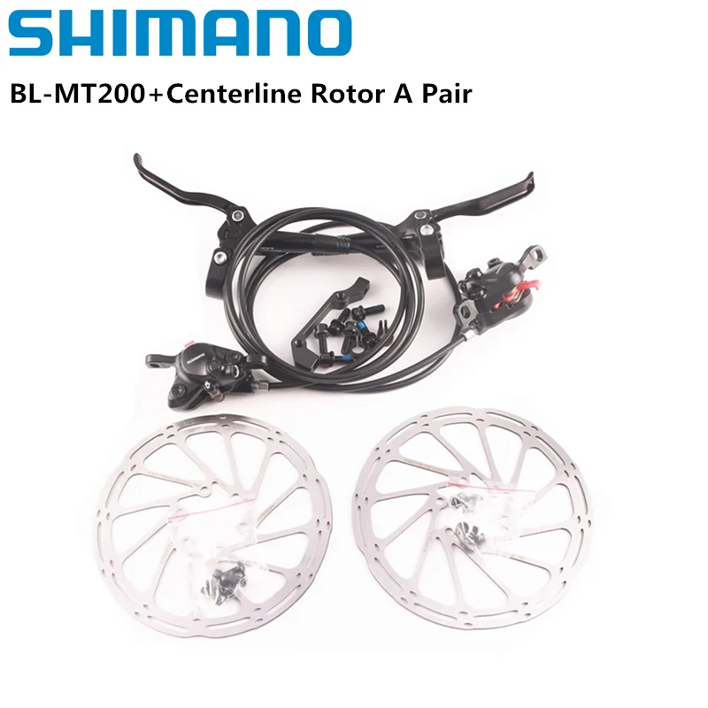 Shimano mt200 freio bl br mtb e-bike freio a disco hidráulico bicicleta elétrica freio dianteiro esquerdo direito freio traseiro
