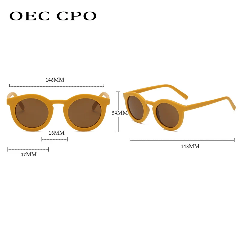 OEC CPO Vintage Round Sunglasses Women 2022 New Fashion Elegant Sun Glasses Female Men Punk Eyeglass oculo de sol Shades UV400