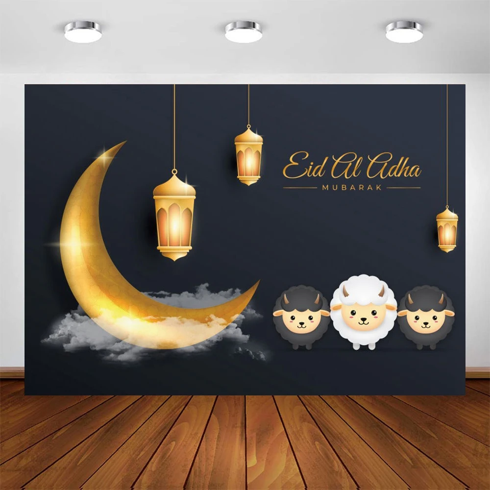 Yeele Ramadan Lễ Hội Nền Chụp Ảnh Em Bé Hồi Giáo Eid Al-adha Đen Bối Cảnh Trong Nhà Photocall Ảnh Phòng Thu Photophone