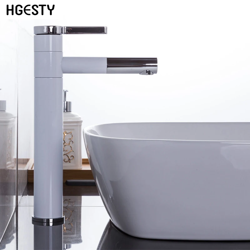 

Bathroom Basin Faucet Vessel Sink Vanity Tap Swivel Spout Cold and Hot Water Mixer Tap Crane Single Lever Kitchen Washbasin Tap