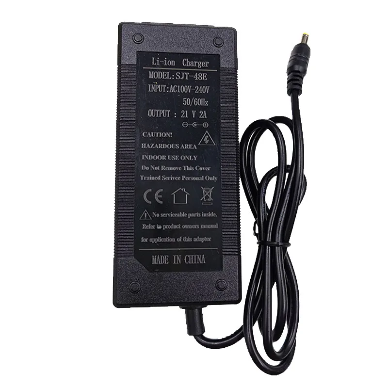 21v 18v 2a lithium battery charger 5 Series 100-240V 21V 2A battery charger for lithium battery with LED light shows charge