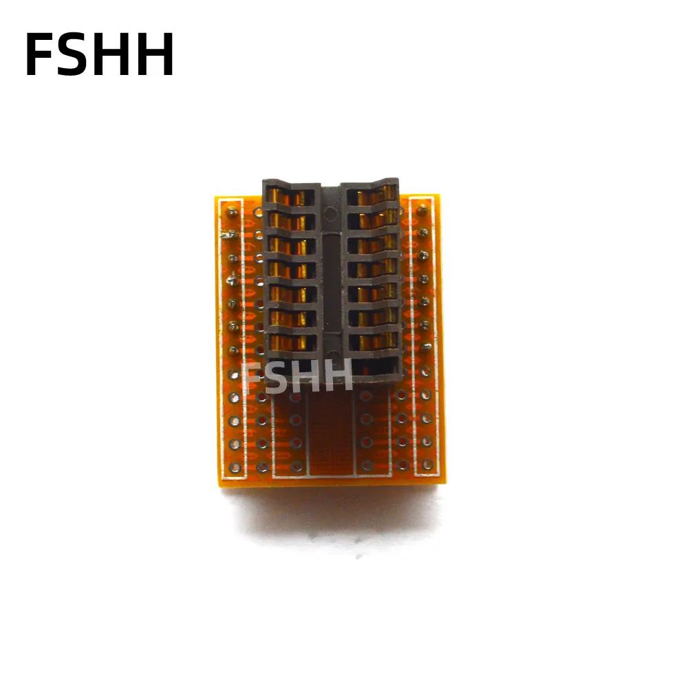 FSHH ATtiny24 tiny44 tiny84 DIP14 to DIP8 adapter CH2015 CH2016 dedicated test socket