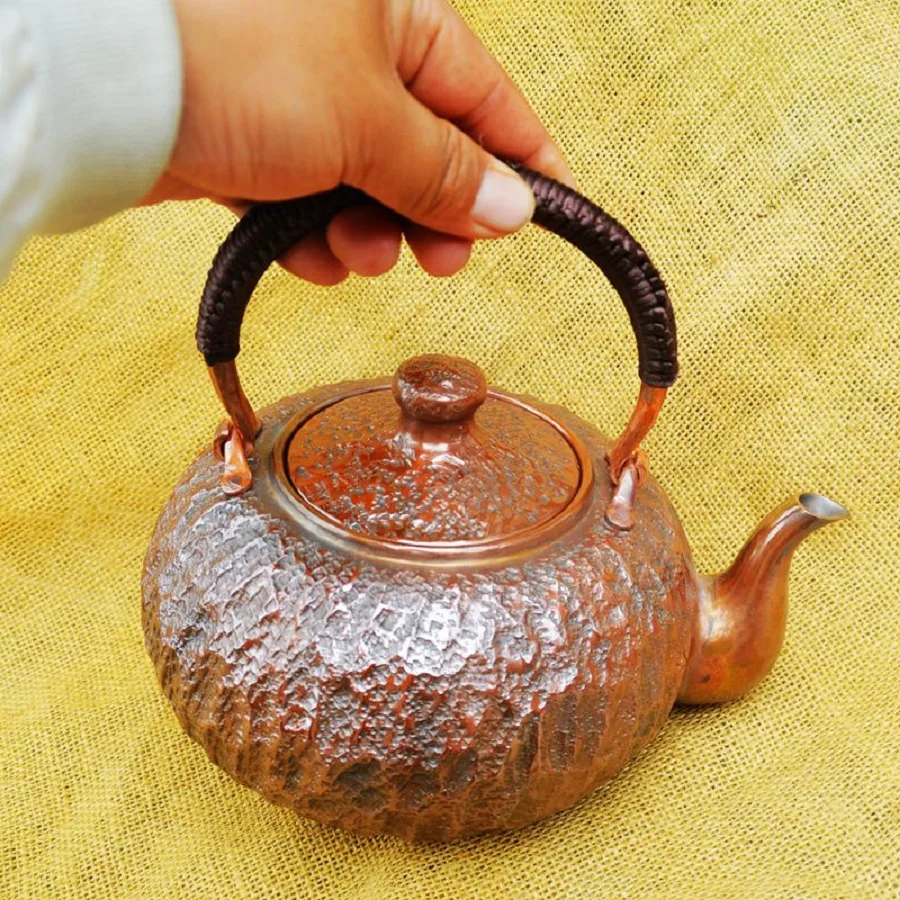 Thick Pure Copper Teapot Water Kettle Upscale Handmade Gift