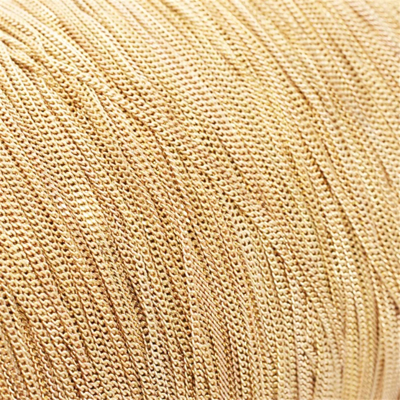 Echte 14K Gold Filled Curb-Kette 1MM/1.2MM/1.5MM Halskette Goldschmuck Minimalistische Gold Filled Kette DIY Schmuck – Detail 14