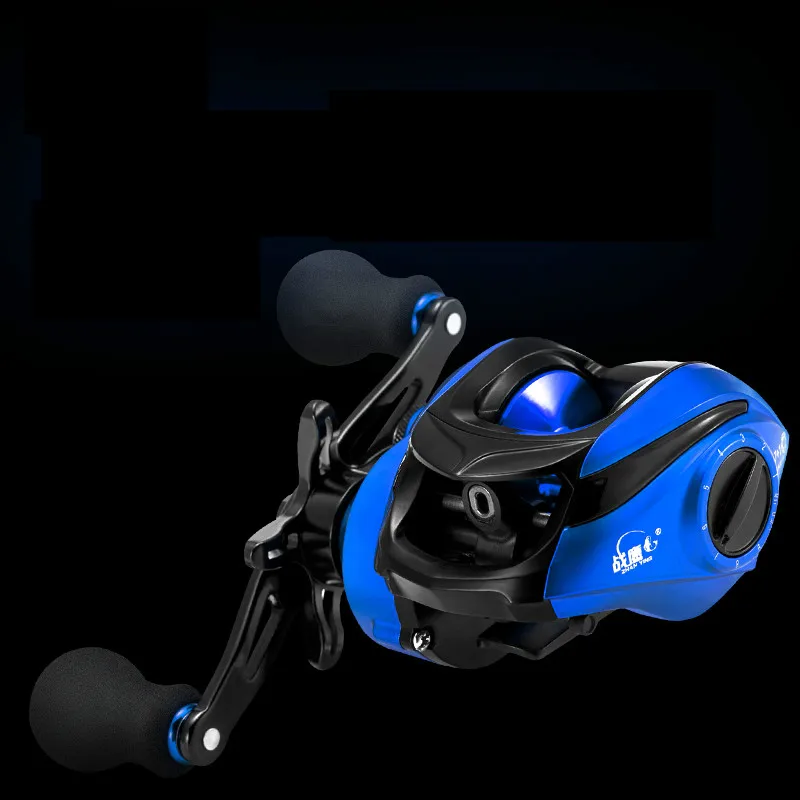 

18 BB Baitcast Reel 6.3:1 High Speed 8KG Max Drag Reinforced Coil for Black Fish Fishing Reel Distant Wheel Raft Line Coil