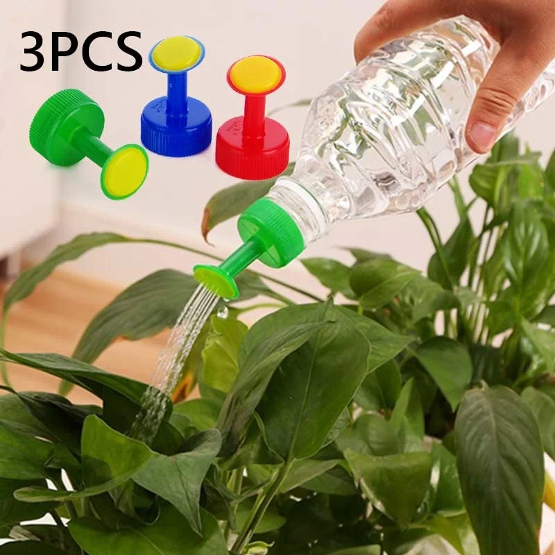 

3pcs/set Gardening Plant Watering Sprinkler Spray-head Soft Drink Bottle Water Can Waterers Garden Irrigation Equipment