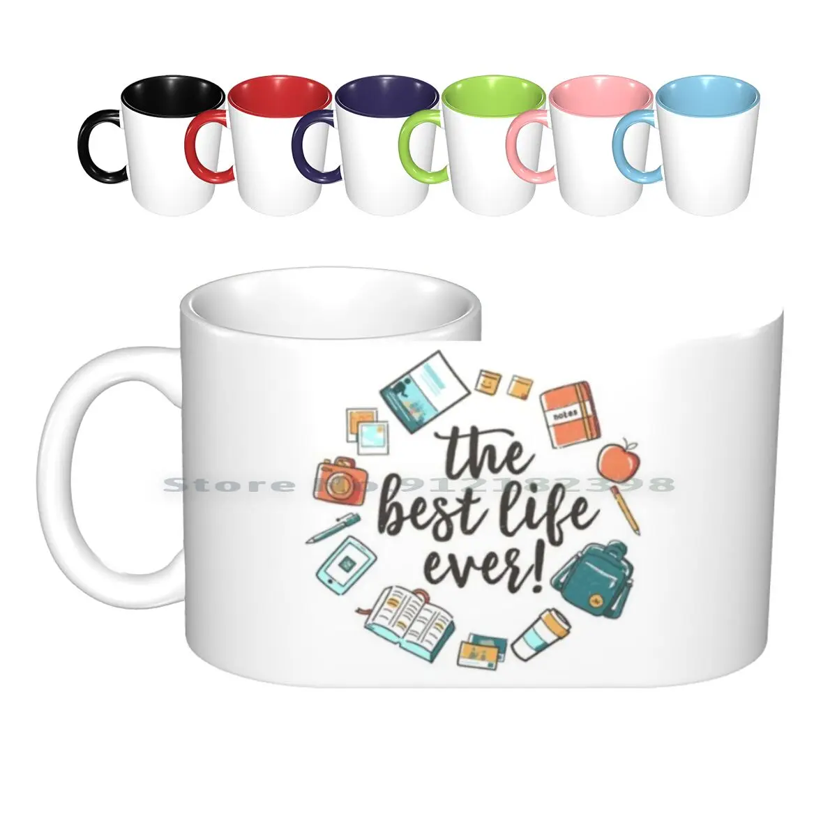 The Best Life Ever! ( Design No. 3 ) Ceramic Mugs Coffee Cups Milk Tea Mug Jw Jw Arts And Jenielson Design Jw Souvenirs Jw