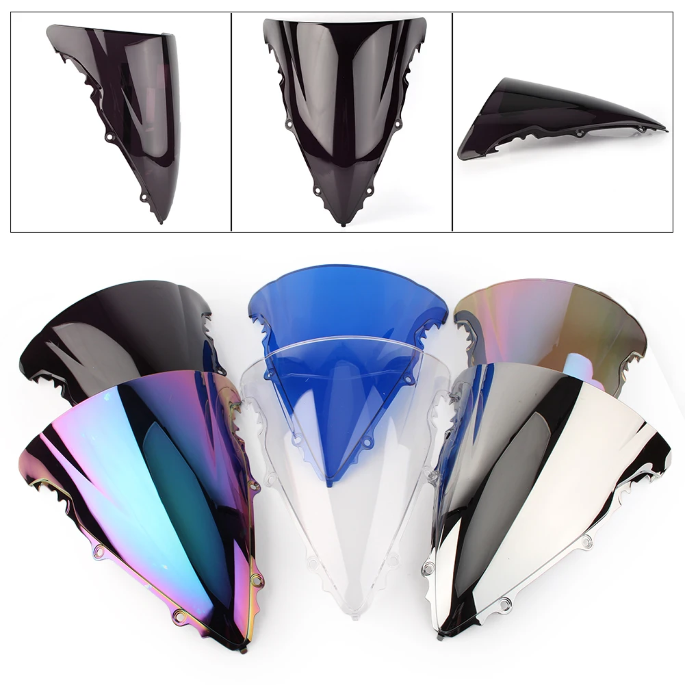 YZF-R6 Motorcycle Front Windshield Windscreen Wind Screen Shield For Yamaha YZF R6 2003 2004 2005 ABS Plastic