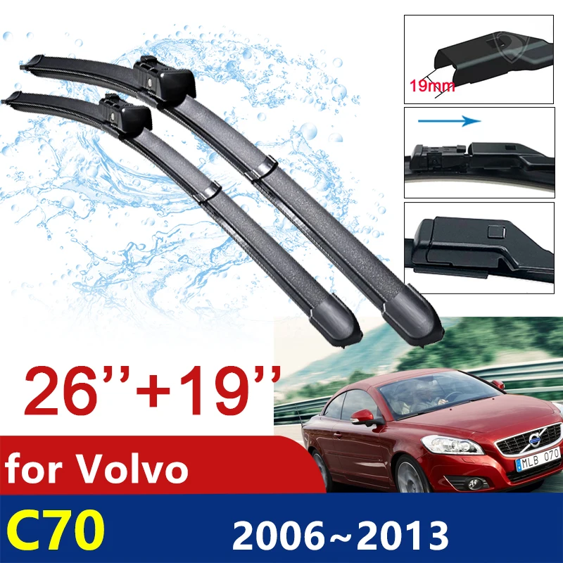 

for Volvo C70 2006~2013 Front Windscreen Windshield Wipers Car Wiper Blade Car Accessories 2007 2008 2009 2010 2011 2012