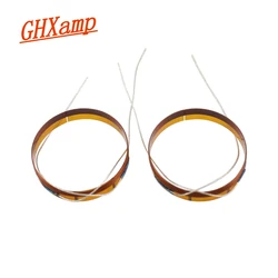 GHXAMP 24.8mm Loudspeaker Voice Coil High Circle Tweeter Coil Horn Treble Repair Part 2pcs