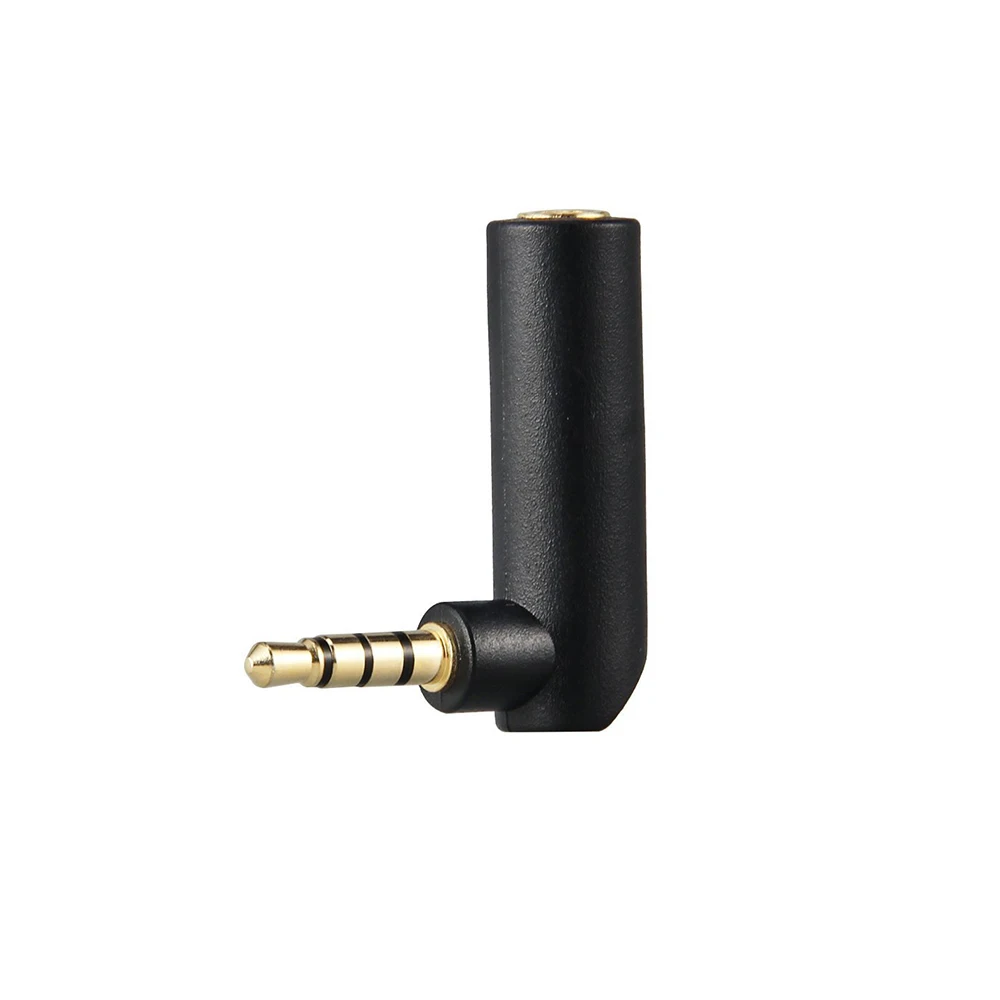 90 Degree Right Angled 3.5mm Male to Female Adapter Converter Headphone Audio Microphone Jack Stereo Plug Connector