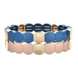 ZMZY Bohemian Geometric Women's Beaded Enamel Stretch Bracelet Femme Boho Pulseira Bransoletki Damskie Bracelet Jewelry Gift