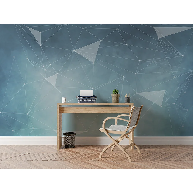 

3D Stereoscopic Gray Cement Wall Paper Mural Modern Abstract Art Hexagon Geometric Photo Wallpaper For Living Room Bedroom Decor