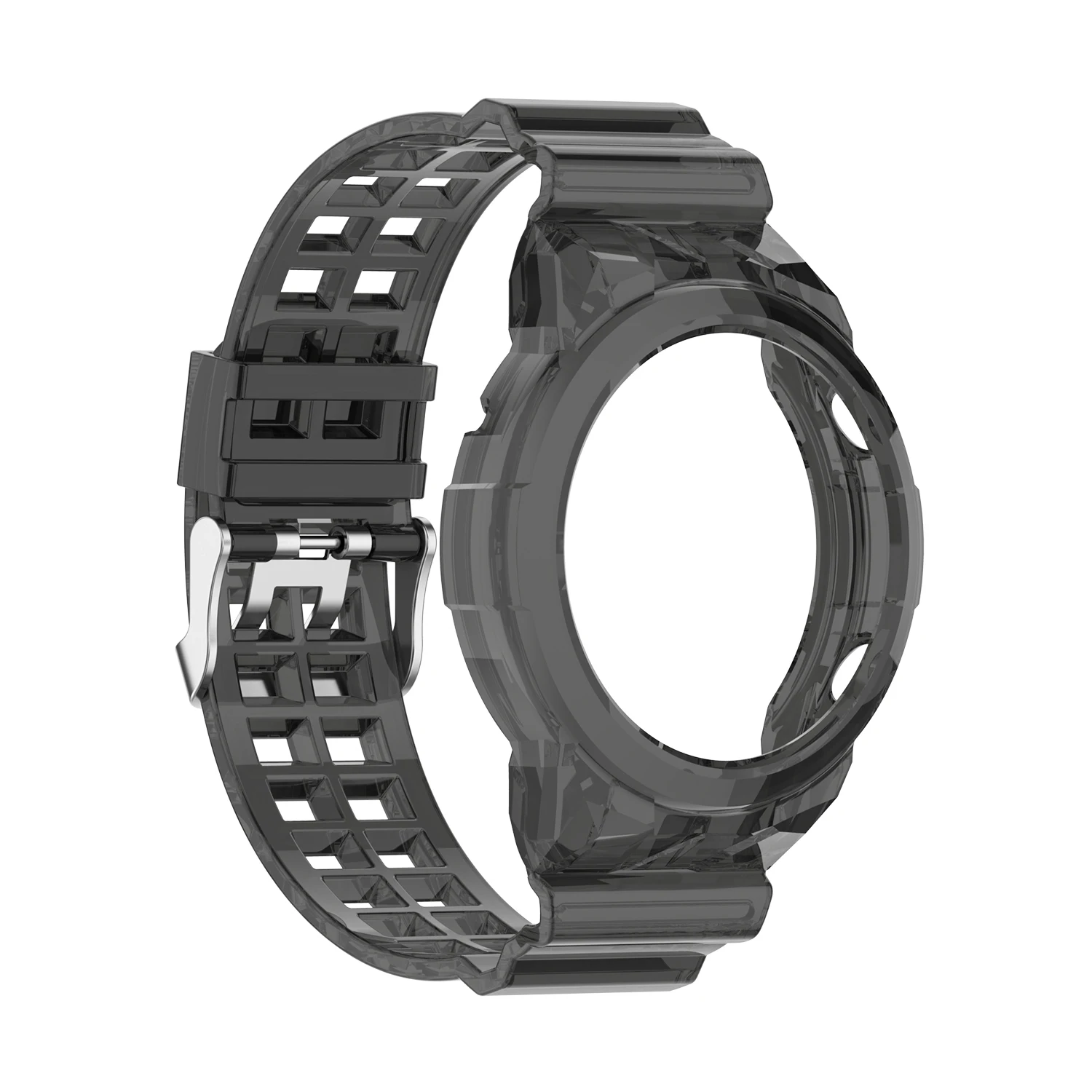 حزام TPU شفاف لساعة HUAWI ، سوار ساعة مدمج ، GT2 46