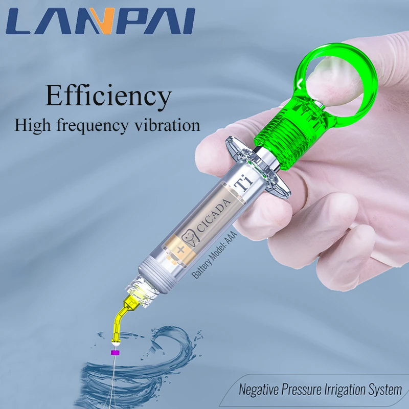 Lanpai Dental Root Canal Irrigator Endo Needle Cleaning Dentisry Needle Dentist Negative Pressure Flushing Equipment