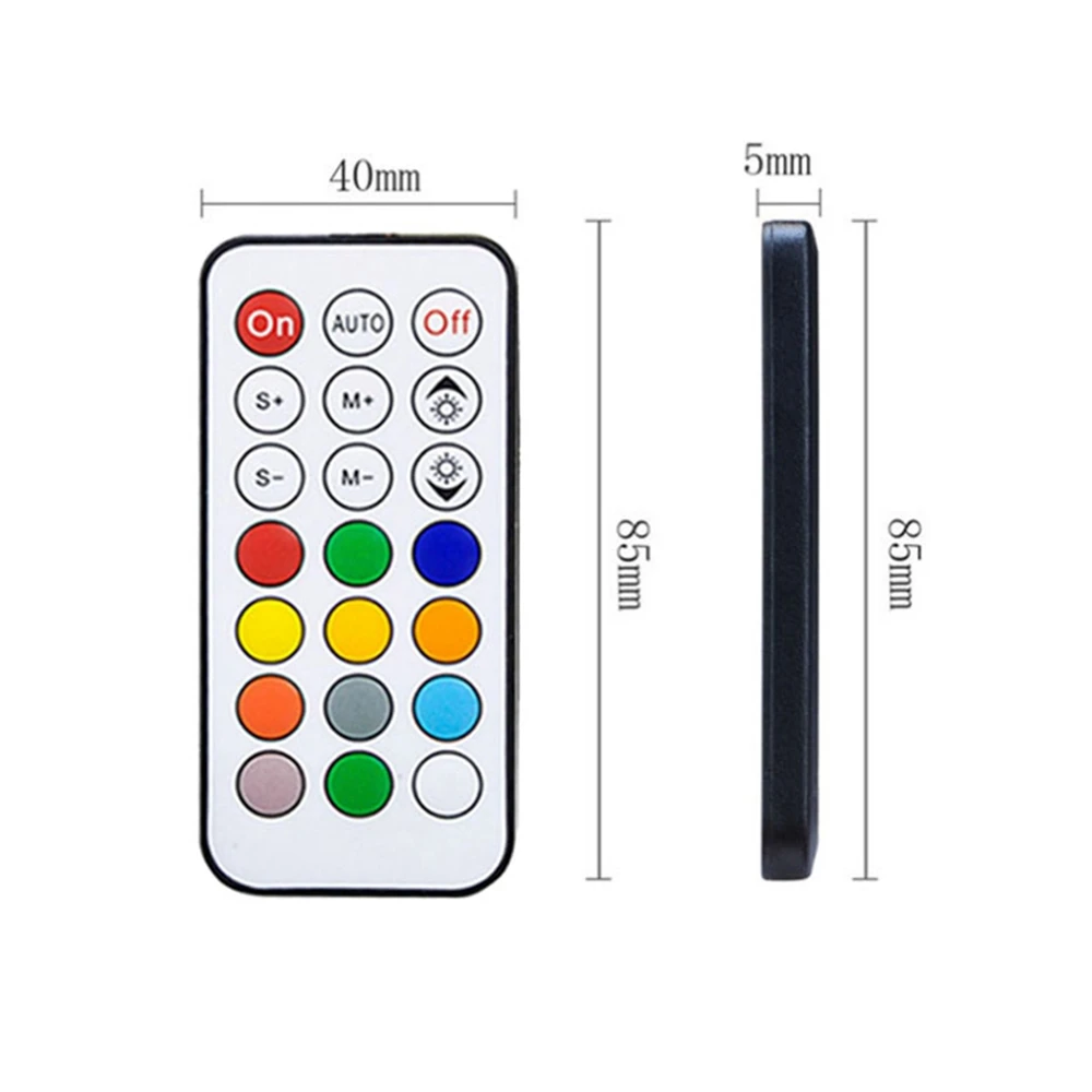 21 klawiszy pikseli RF zdalny kontroler Led z 366 trybami zmiany dla WS2811 WS2812B SK6812 moduł świetlny taśmy DC5-24V