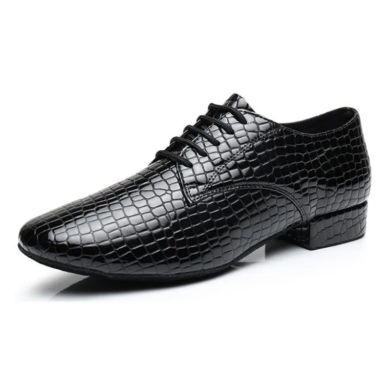 Men Professional Genuine Leather Ballroom Latin Modern Dance Shoes New Prom Party Jazz Tango Samba Dance Salsa Shoes 39-46