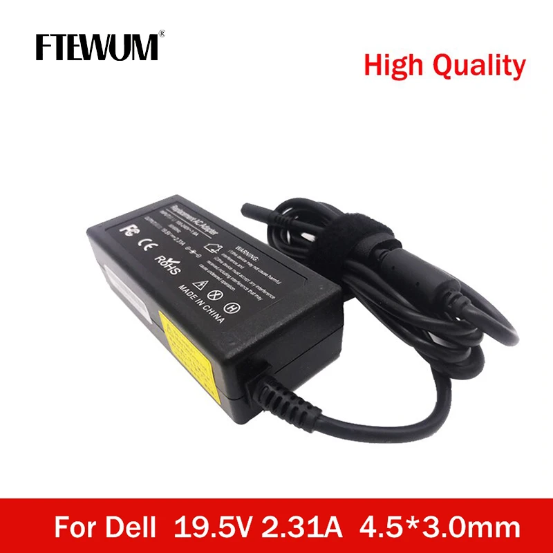 

Laptop Charger 19.5V 2.31A 45W 4.5*3.0mm Adapter For Dell Inspiron XPS13 9343 9350 9365 9360 XPS12 LA45NM140 vostro5370 13 5000