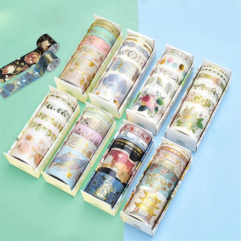 Washi Tape Lil Solid Scrapbooking Products Kawaii Things Cute Decorative Adhesive Tapes Masking Stickers Set School Stationery