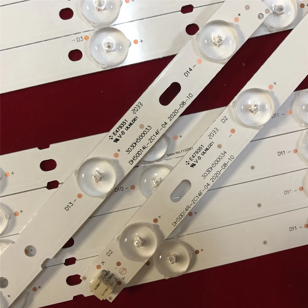 LED de retroiluminación, accesorio para SE55UY04 X505BV 50CE1120 DH50D14L DH50D14R-ZC14F-04 CN50HA708 CRH-K503535T0514R39U k5035t0514l39u, 10 piezas