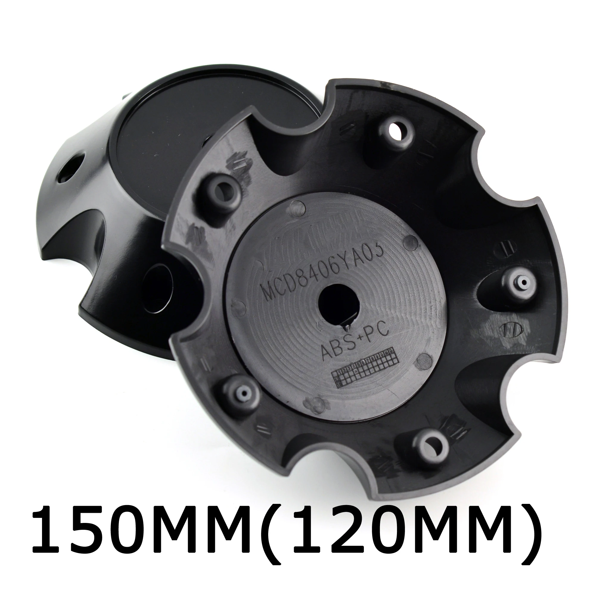 1pc 150mm 120mm Dumb Black Wheels Center Caps Fit For MAT Off-Road Anti-Off Wheel #MCD8406YA03 Decoration Car Accessories Tools