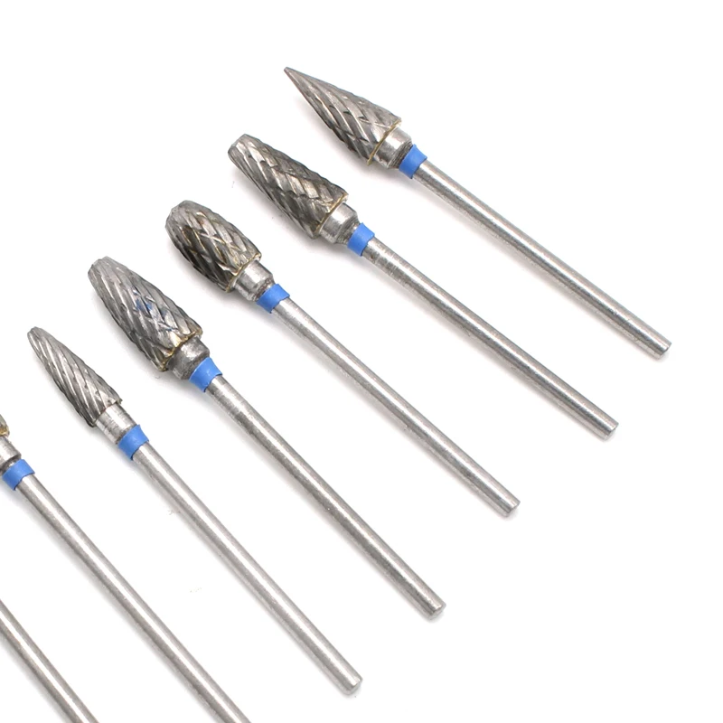 10Pcs/Set Tungsten Steel Dental Carbide Burs Lab Burrs Tooth Drill Dental Lab Materials Dentist Instrument Diameter 2.35mm