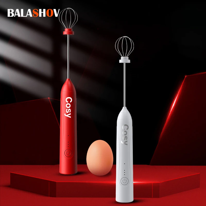 Przenośne elektryczne spieniacze mleka bezprzewodowe akumulatorowe urządzenie do robienia piany małe ręczne spieniacz gospodarstwa domowego kuchnia wysokiej prędkości mikser trzepaczka