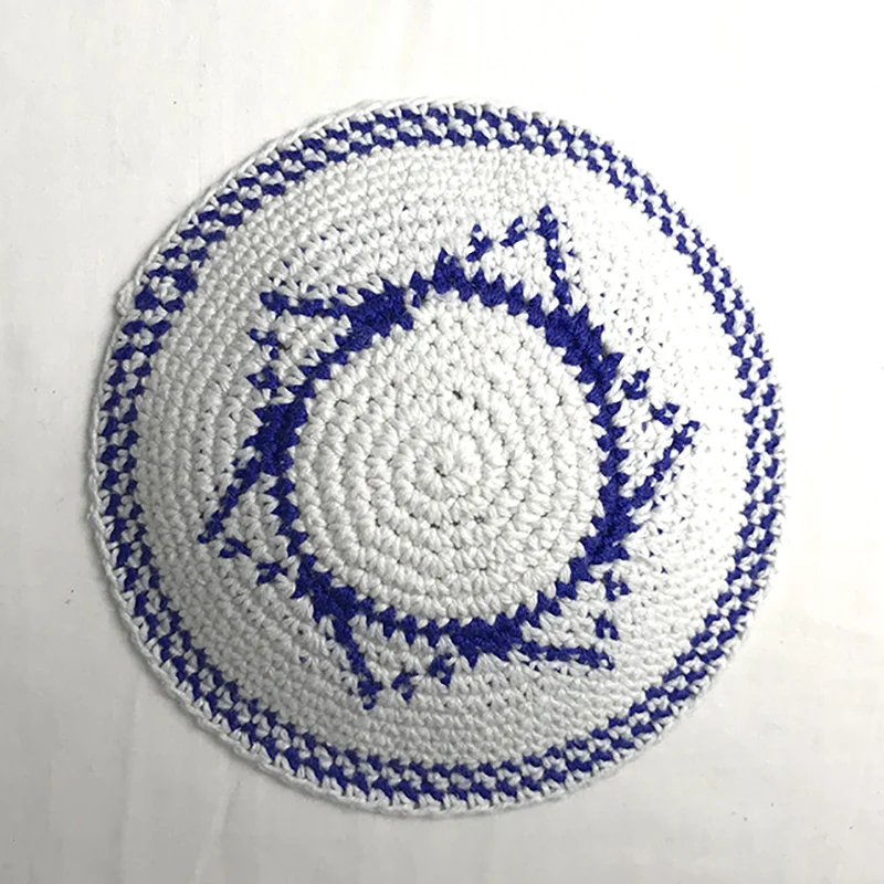 Juden-Kippah-Schwarze handgemachte Yarmulke Judaica Yamaka Kippa Yamakah Yarmulka-Mütze Männer (15 cm 5,9 Zoll)