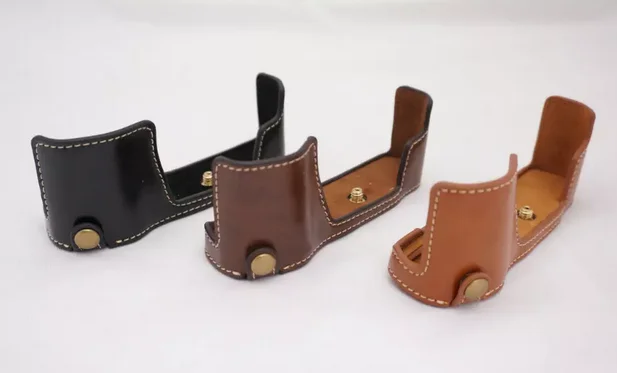 Защитный чехол из искусственной кожи для Olympus OMD EM10, чехол из искусственной кожи в нижней части, с отверстием, для камеры Olympus OMD EM10, OM-D, Mark II 2