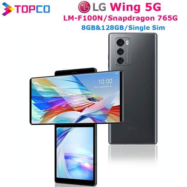 LG Wing 5G LM-F100N 8GB&128GB Original Rotating display 6.8'' 5G Unlocked  Phone Snapdragon 765G Octa Core Motorized pop-up 32MP - AliExpress