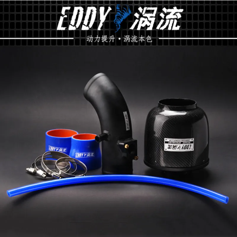 EDDY Intake System Air Intake Pipe & Carbon Fiber Air Filter for Toyota Camry 2.0/2.4 2006-2019 Camry 2.5 2012- Car Accessories