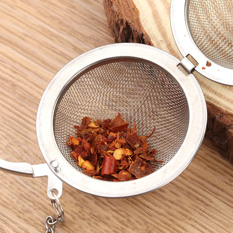 4 Size Stainless Steel Tea Infuser Sphere Locking Spice Tea Ball Strainer Mesh Infuser Tea Filter Kitchen Accessories Dropship