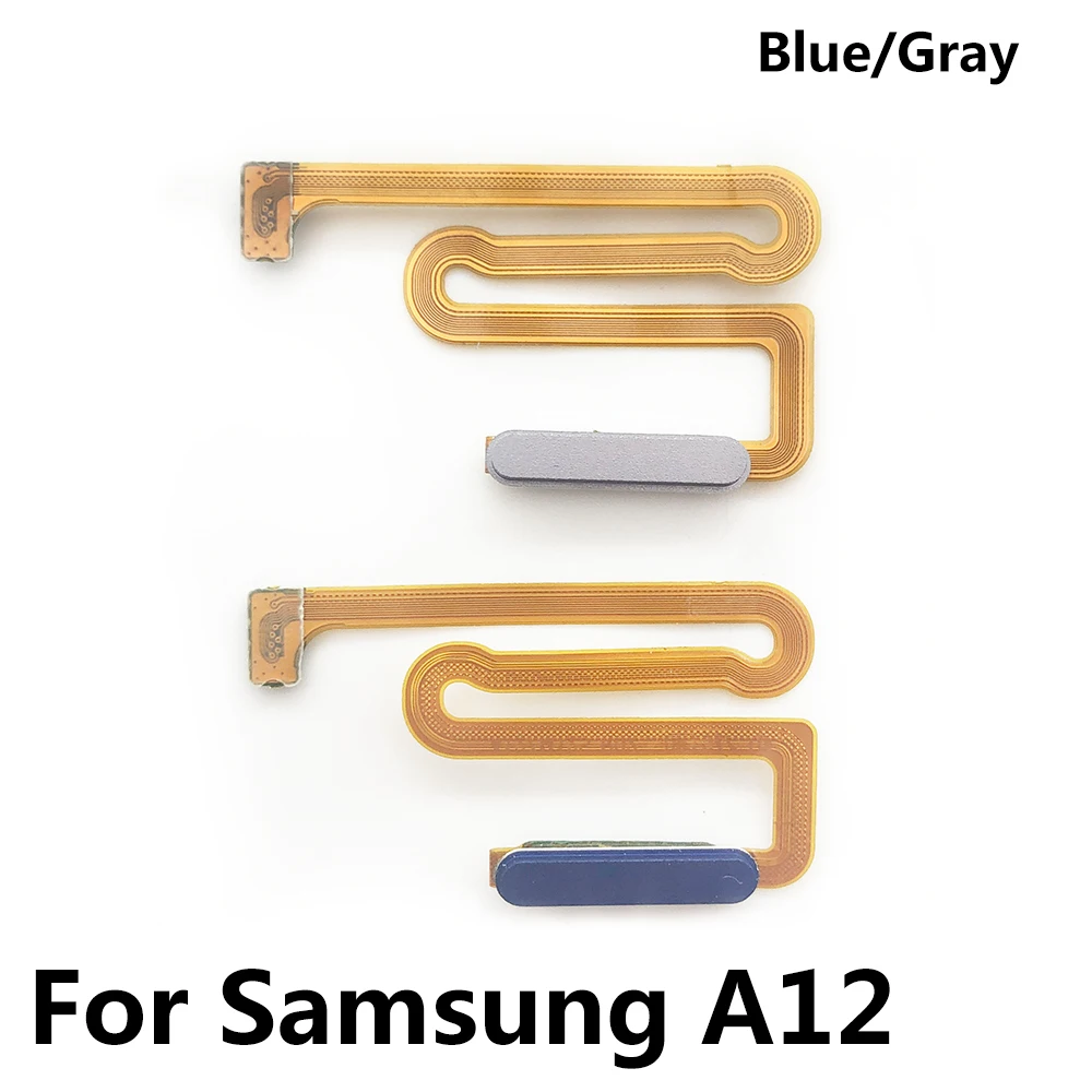 50Pcs/Lot, New For Samsung A12 A125 A125F Home Button FingerPrint Touch ID Sensor Flex Cable With Power Button Key Flex