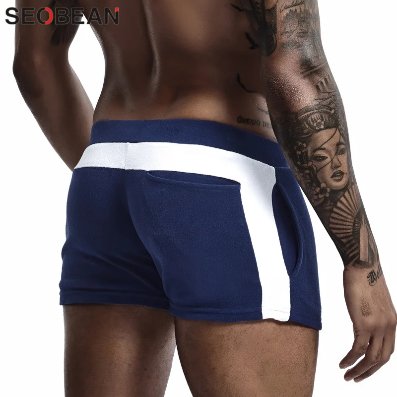 Pyjamas Lounge Shorts Men Pajamas Bottoms Men\'s Sleepwear Shorts Cotton Soft Fashion Simple Home Pants Indoor Fitness Shorts