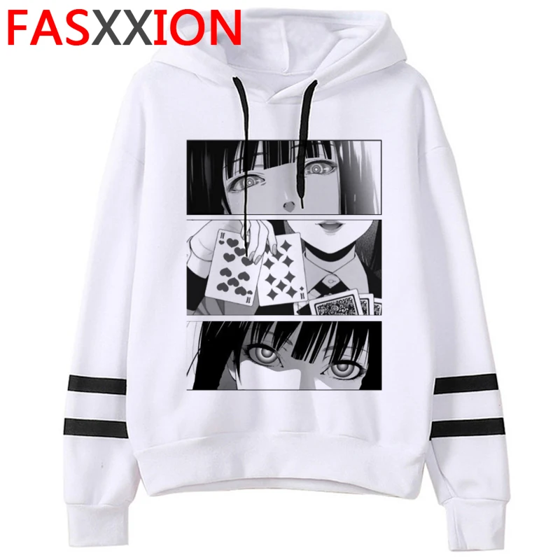 Y2K Kakegurui Funny Cartoon Aesthetic Winter Hoodies Women Harajuku Japanese Anime Sweatshirt Graphic Streetwear Hoody Female